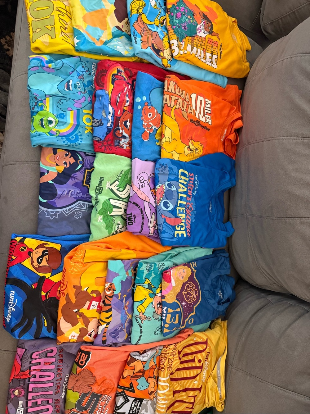 Run Disney race shirts